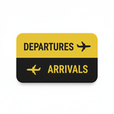 Non-slip Doormat Arrivals And Departures Long Corridor Carpet