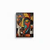 1Pc Art Deco Retro Frameless Canvas Ink Print