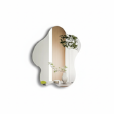 23" X 27.5" Wall Mounted Mirrors Cloud Shape Decor 