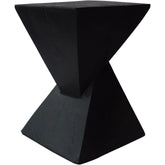 Lightweight Concrete Accent Table, Black