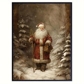 Vintage Santa Canvas Art Print