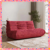 Fireside Bean Bag Loveseat in Red