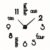 Frameless giant wall clock