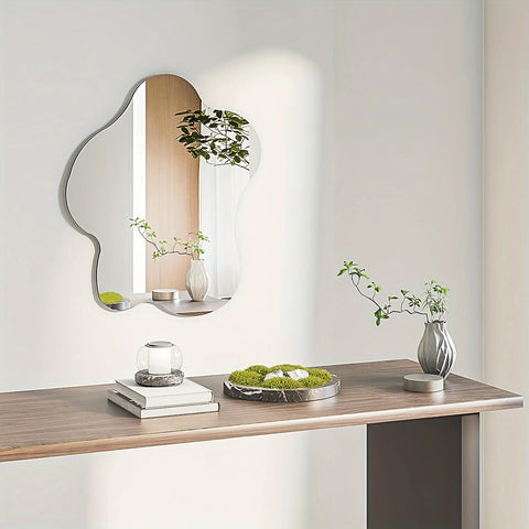 23" X 27.5" Wall Mounted Mirrors Cloud Shape Decor ﻿