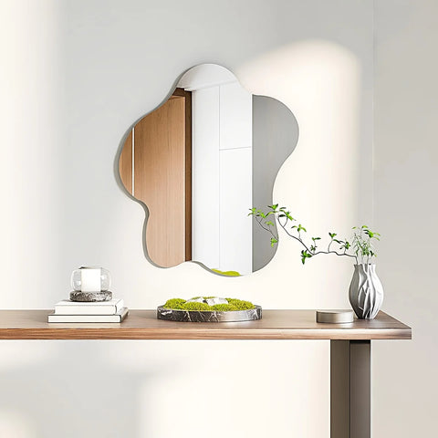 23" X 27.5" Wall Mounted Mirrors Cloud Shape Decor ﻿
