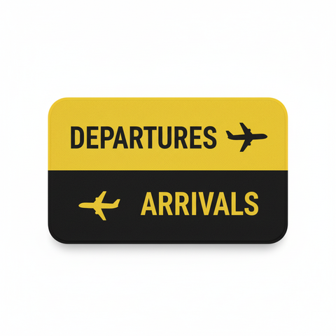 Non-slip Doormat Arrivals And Departures Long Corridor Carpet