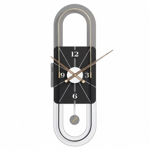 34x11 Inch Large Modern Wall Clock