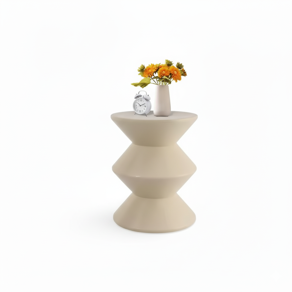 Sofa Side Table Modern White Round End Table