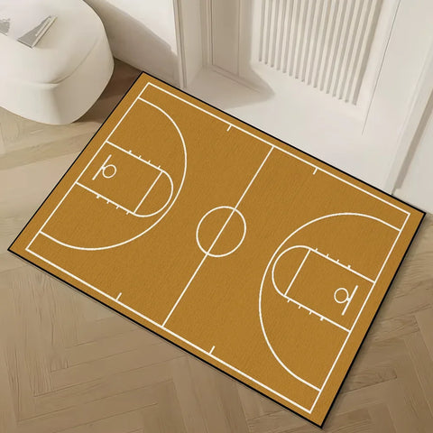 small field carpet Rug Carpet Home Decor Basketball Bedroom
