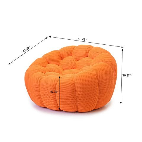 Sdorens 49'' Oversized Boneless Bubble Couch