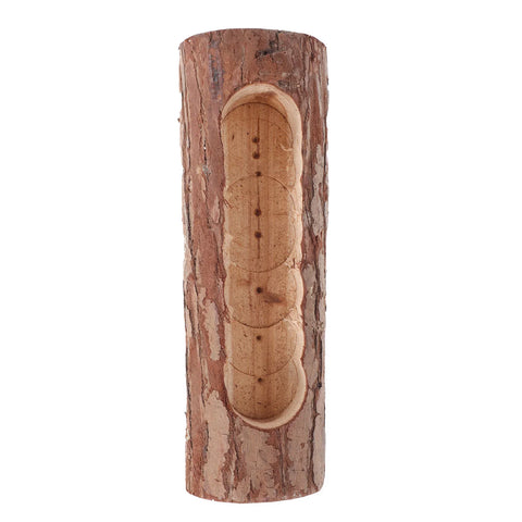 Planter Pot Flower Wooden Succulentbark Log Wood Driftwood Vase