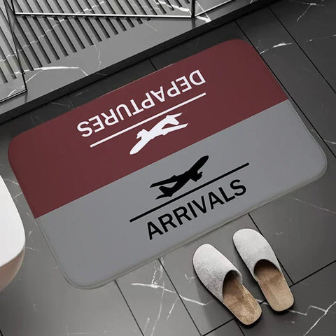 Non-slip Doormat Arrivals And Departures Long Corridor Carpet