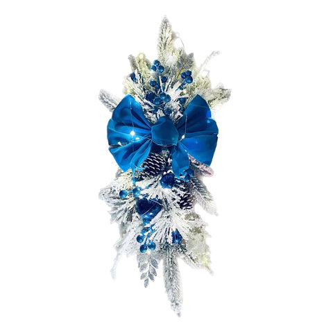 Christmas Wreath Pendants Festive Door Window Wreath Decoration Stairway Stairs Trim Garland Xmas Navidad Wreath Hanging Pendant