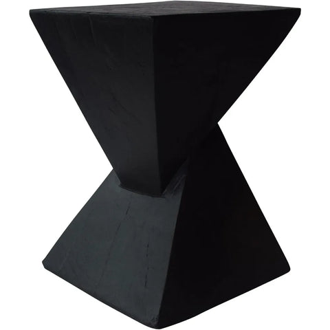 Lightweight Concrete Accent Table, Black