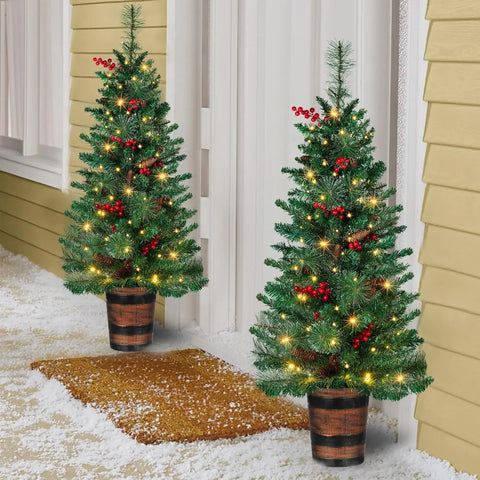 4FT Prelit Christmas Tree 2-Pack