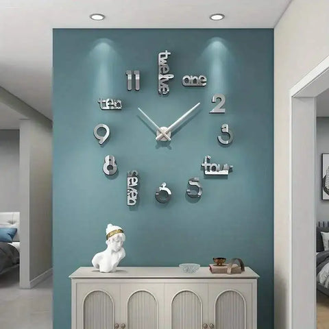 Frameless giant wall clock