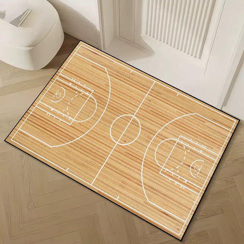 small field carpet Rug Carpet Home Decor Basketball Bedroom