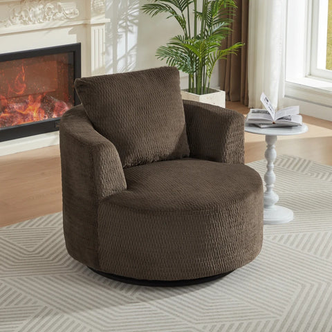 Modern Compressible Swivel Accent Chair Comfort Seating