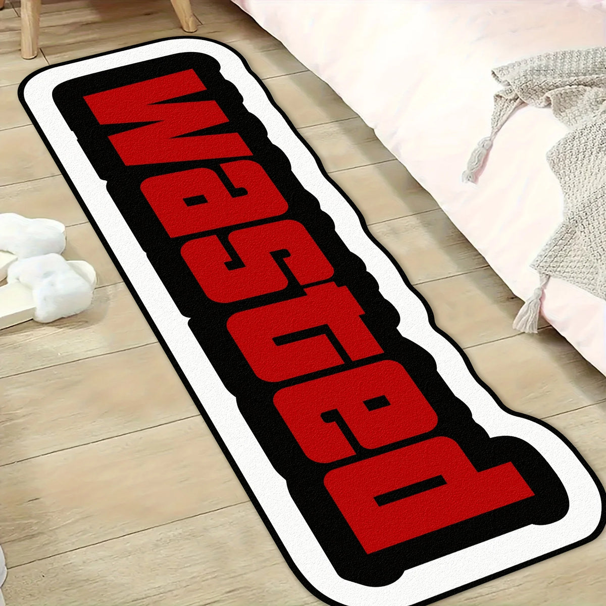 VIKAMA Letter-Shaped Patterned Carpet For Living Room