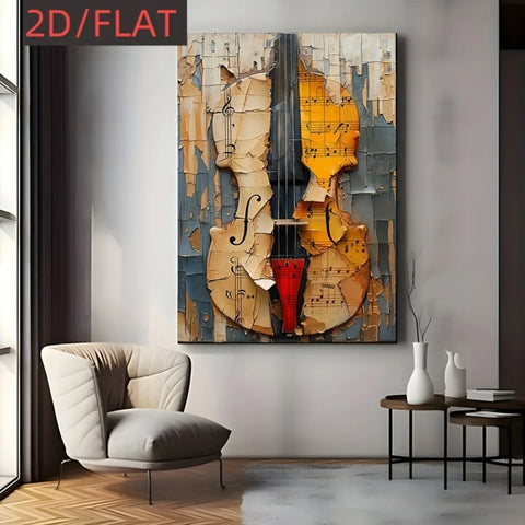 2D Flat Large Canvas Poster