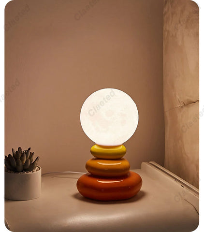 Colorful Stone Table Lamp Bedroom