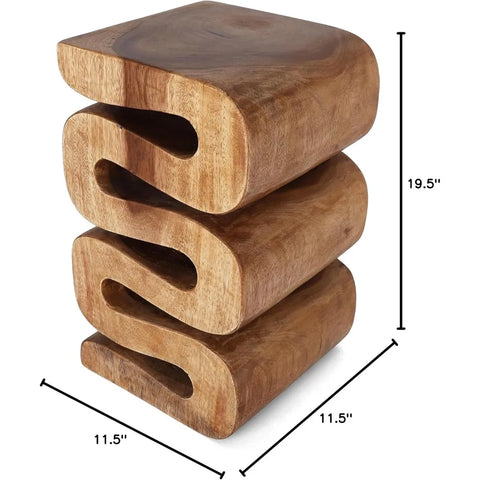 Aspen Wood End Tables Unique Wooden Side Tables