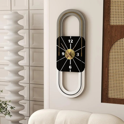 34x11 Inch Large Modern Wall Clock