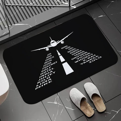 Non-slip Doormat Arrivals And Departures Long Corridor Carpet