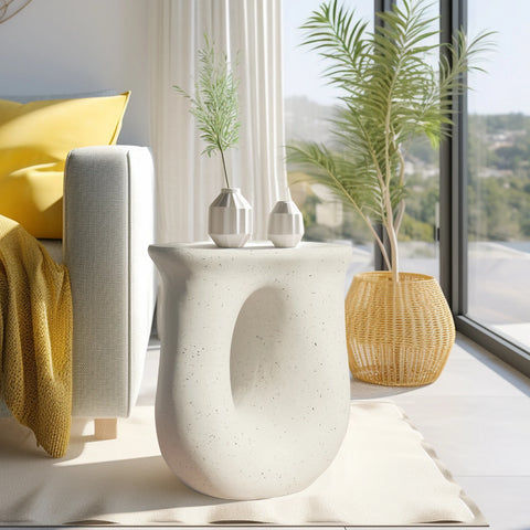 17.7" Pedestal Table Stand Cabin Decor