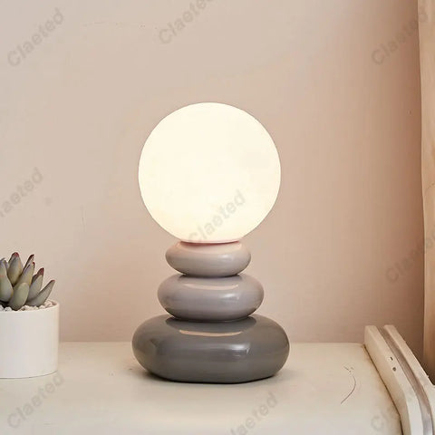 Colorful Stone Table Lamp Bedroom