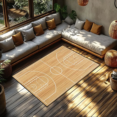 small field carpet Rug Carpet Home Decor Basketball Bedroom