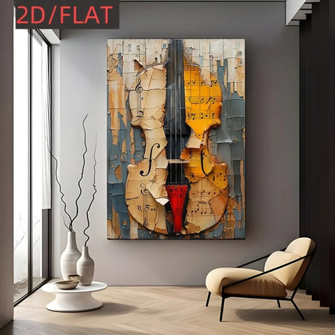 2D Flat Large Canvas Poster