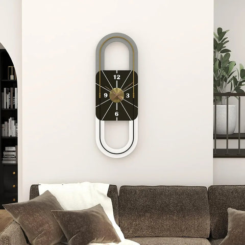 34x11 Inch Large Modern Wall Clock