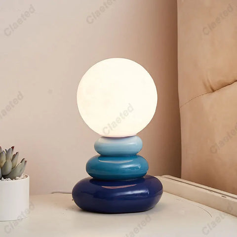 Colorful Stone Table Lamp Bedroom
