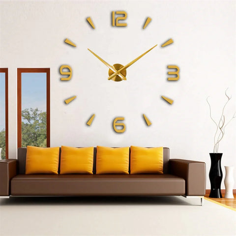 Large 3D Wall Clock Luminous Classic Wall Clocks