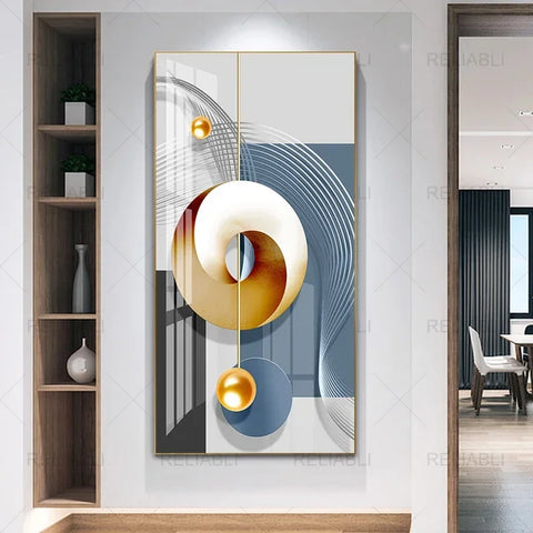 Nordic Modern Abstract Geometric Wall Art