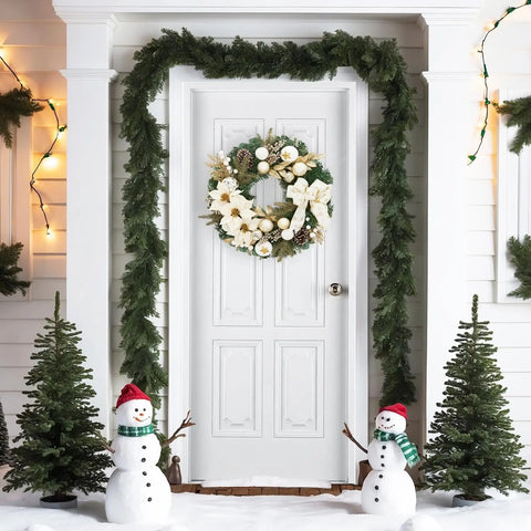 24 Inch Lighted Christmas Wreath