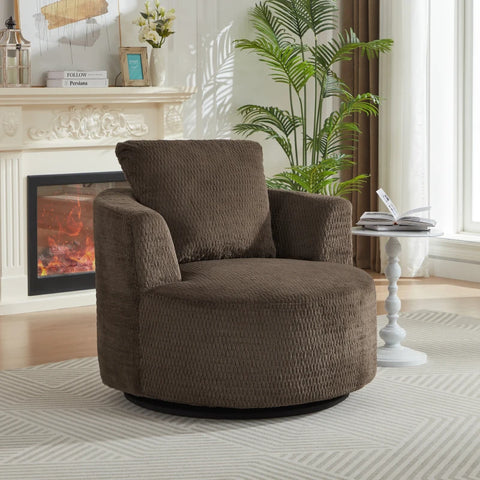 Modern Compressible Swivel Accent Chair Comfort Seating