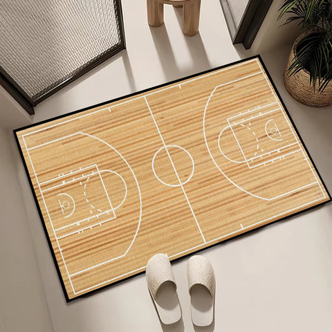 small field carpet Rug Carpet Home Decor Basketball Bedroom