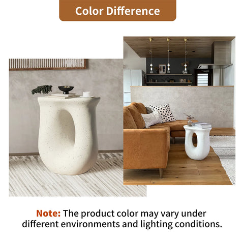 17.7" Pedestal Table Stand Cabin Decor