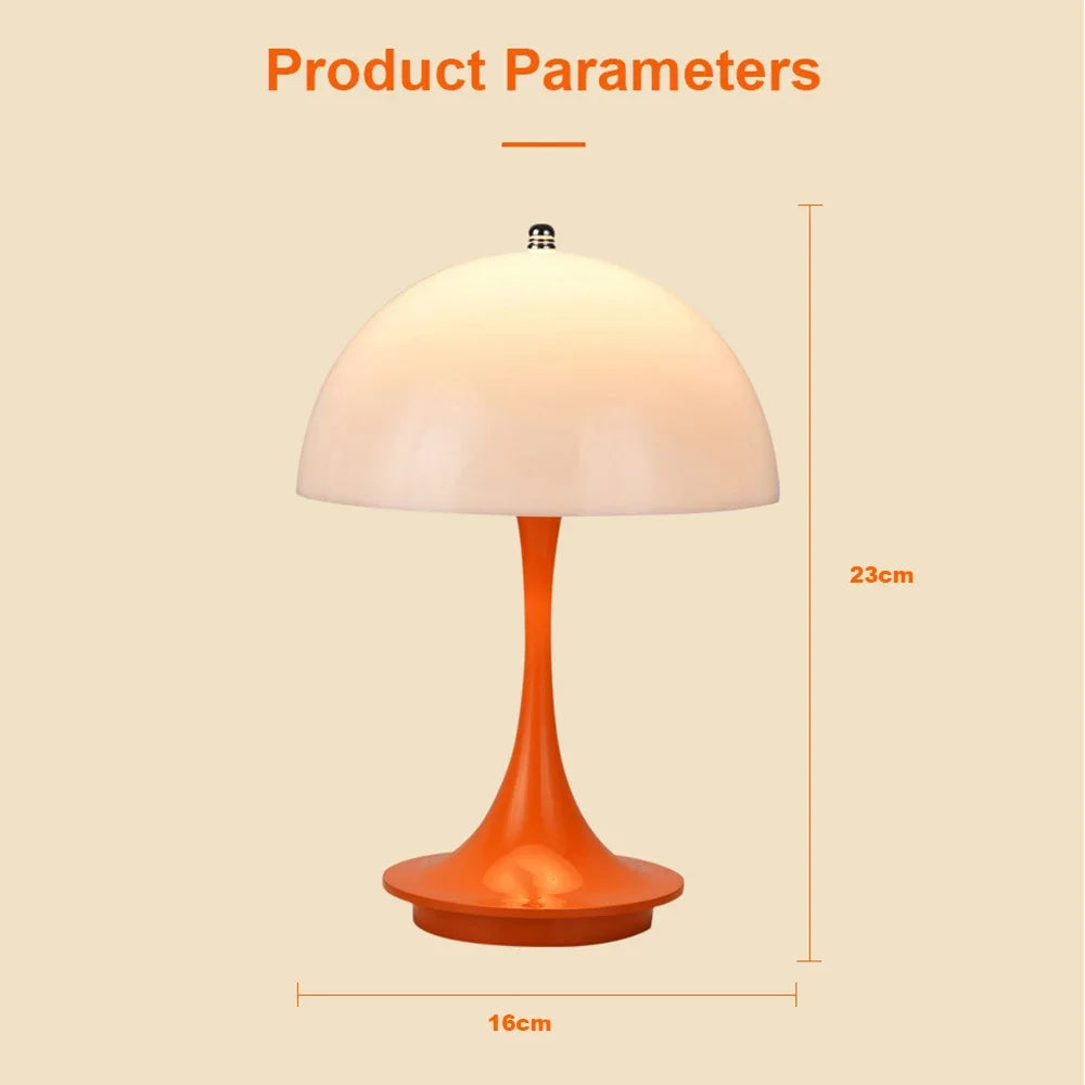 LED mushroom small table lamp