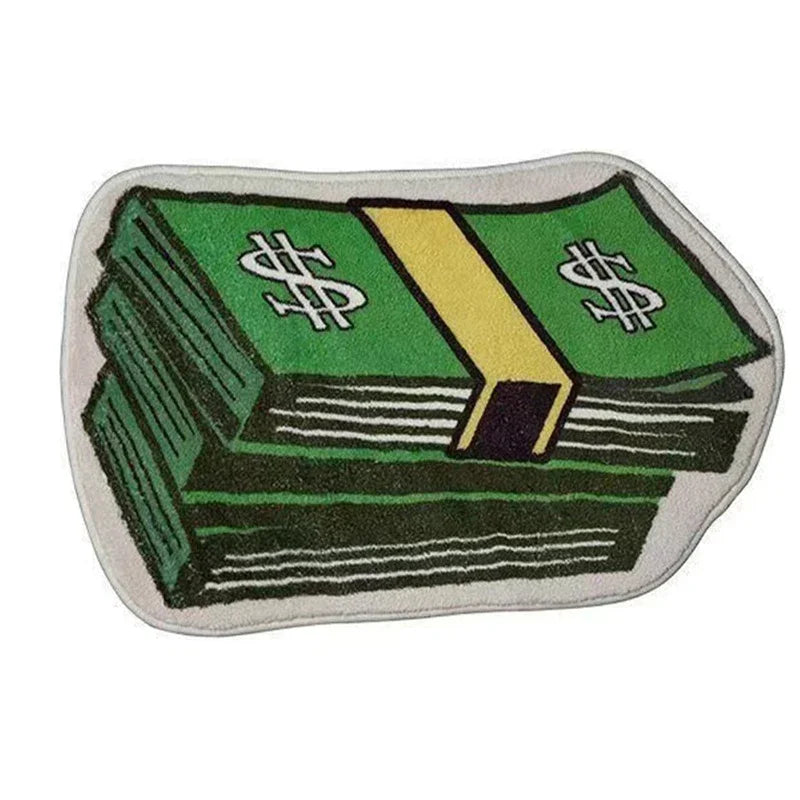 Creative Money Shaped Carpet Personality Imitation Money Rug