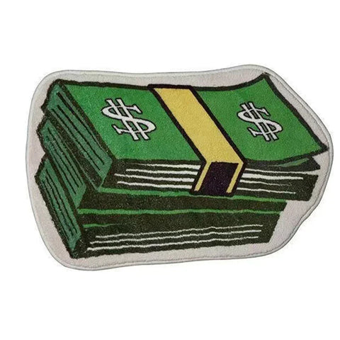Creative Money Shaped Carpet Personality Imitation Money Rug