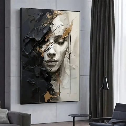 1Pc Large Frameless Abstract Canvas Art
