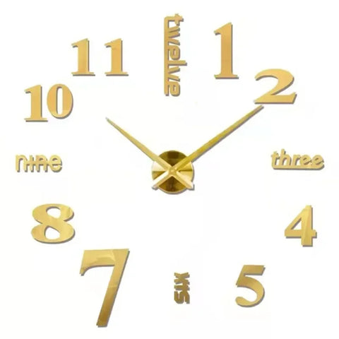 Large 3D Wall Clock Luminous Classic Wall Clocks
