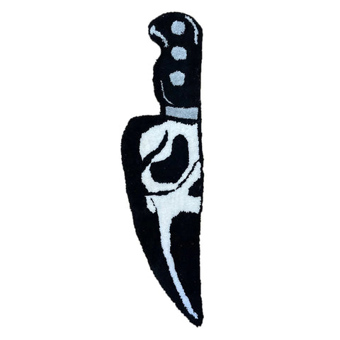 Clearance Deal Skull Knife Carpet Horror Scary Scream Bedside Rug