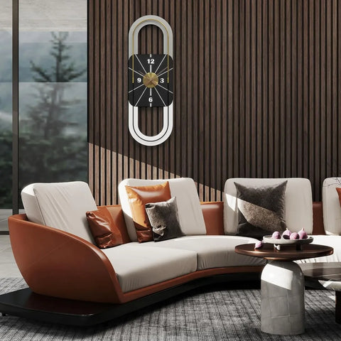 34x11 Inch Large Modern Wall Clock