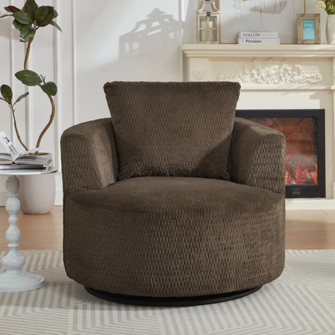 Modern Compressible Swivel Accent Chair Comfort Seating