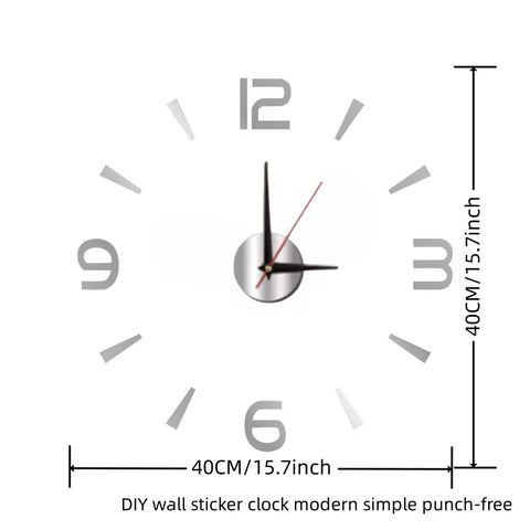 Large 3D Wall Clock Luminous Classic Wall Clocks