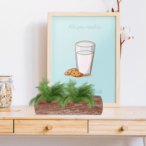 Planter Pot Flower Wooden Succulentbark Log Wood Driftwood Vase